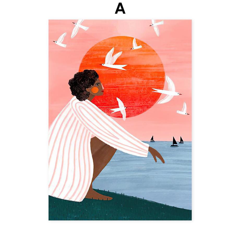 

Материнская любовь Дети Абстрактные настенные рисунки Плакаты Печать на холсте Декоративная живопись Настенные украшения Настенные картины Декор для гостиной 21cm×30cm NoFrame