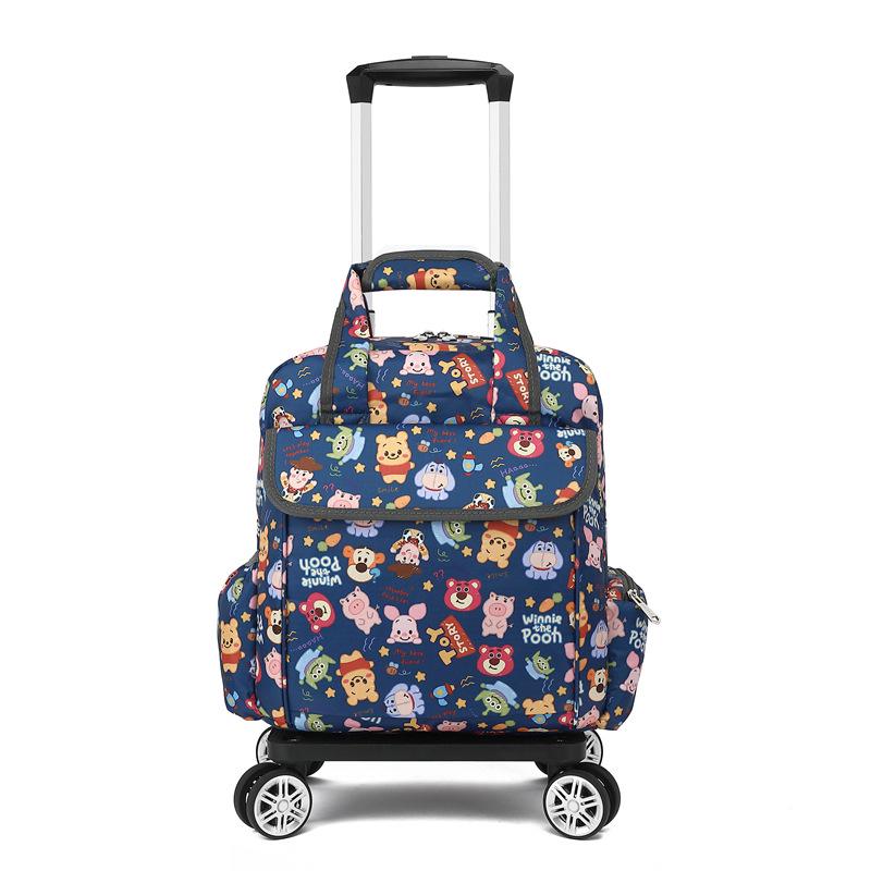 Geantă de mână tip cărucior pliabilă, ușoară și impermeabilă, cu roți universale pentru călătorii scurte și îmbarcare