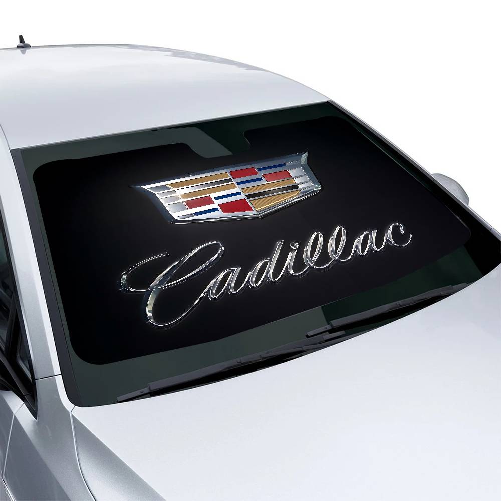 ctwzlm1 C-Cadillac Car Car Sun Shade Front Window Sunshade For Most Sedans SUV Blocks Max Uv Rays Keep Your Vehicle Cool
