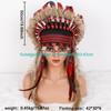 Halloween Feather Headdress: Indian-Inspired Accessory for Christmas & Thanksgiving