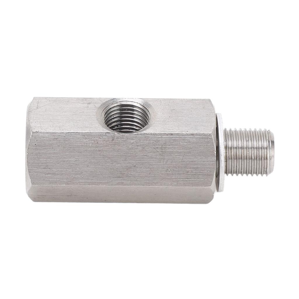 M10x1.0 Oil Pressure Sensor Tee To M10 Adapter Turbo Supply Feed Line Gauge Stainless Steel