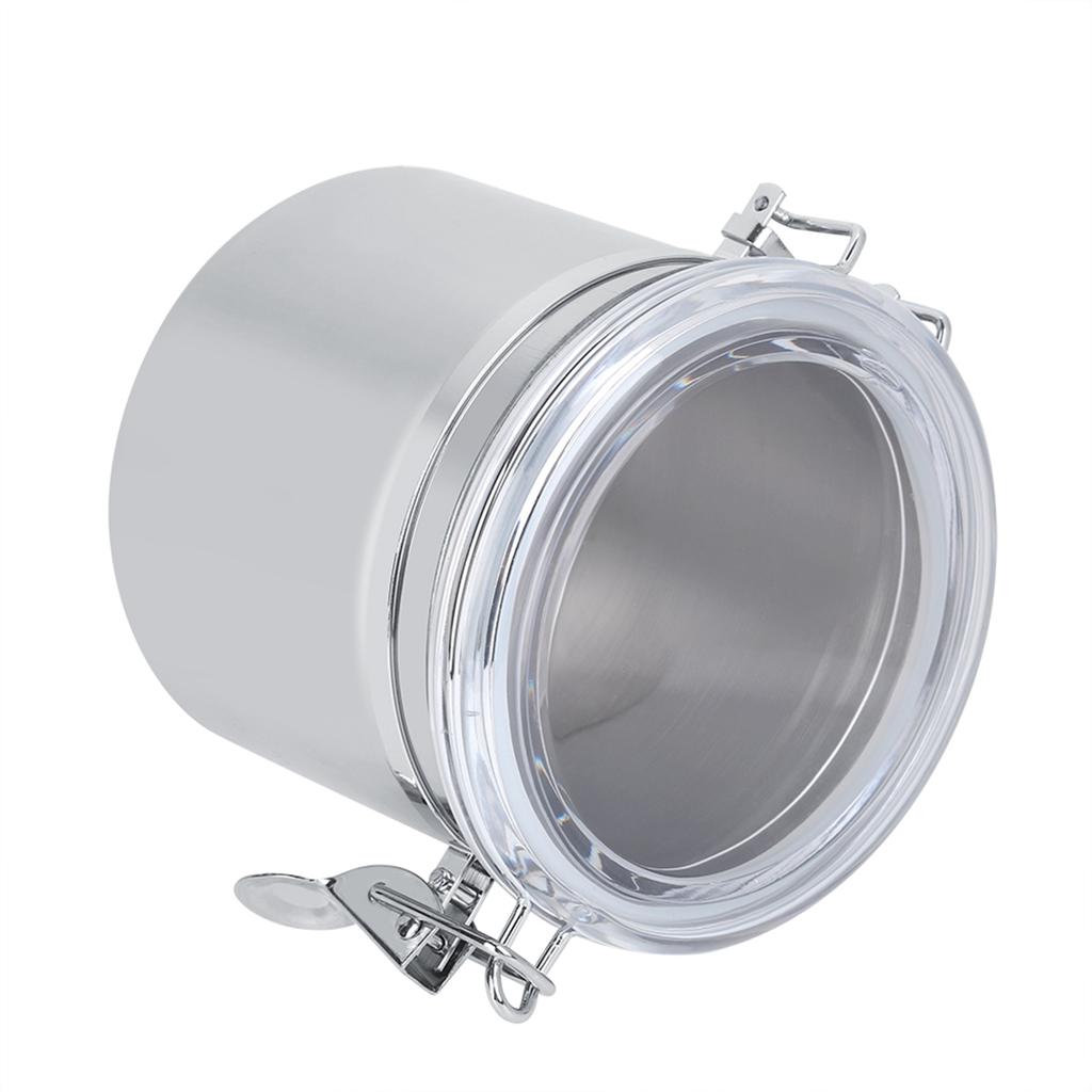 Contenitore per Caffè in Acciaio Inossidabile Barattolo per Alimenti Contenitore per Tè Zucchero Latte in Polvere (13*11cm)