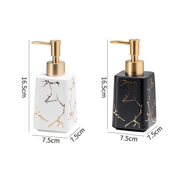 Portable Soap Dispensers Lotion press empty bottle Home luxury ceramic hand sanitizer bottle Bottled shower gel for hotels