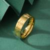 Anillo de Acero Inoxidable Amaxer Shemá Judío Fuente Hebrea Judaísmo Grabado Bendición Protección Amuleto Alianza