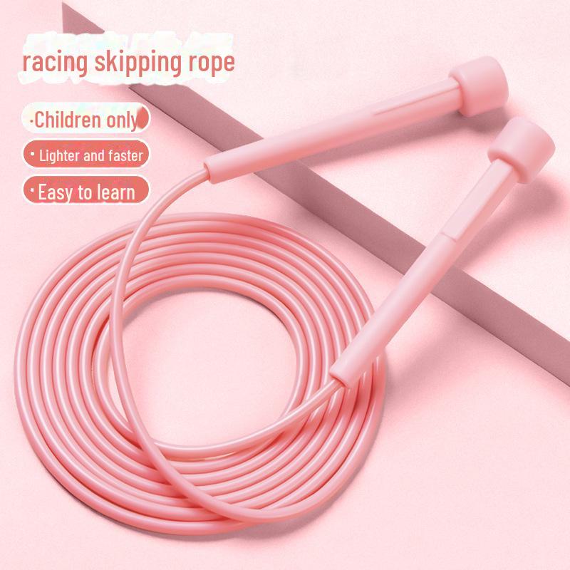 PVC Speed Jump Rope for Kids: No-Knot Design for Fitness & Training in Schools