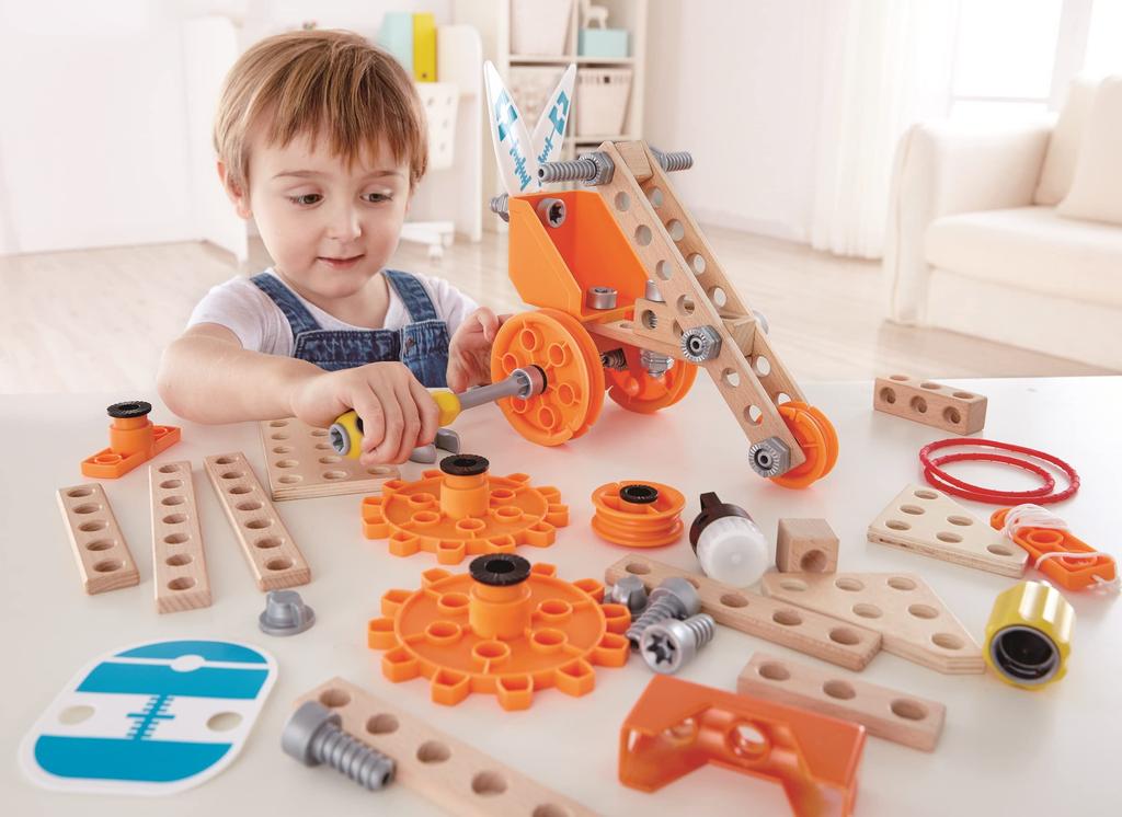 Hape Junior Inventor Bauen und Spielen Deluxe Set E3032