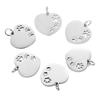 10Pcs/Lot Hollow Paw Heart Charms Stainless Steel Mirror Polished Charms Wholesale Heart Paw Charm Pendant For Jewelry Making