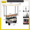 Electric Outdoor Camping Cart with Tank Wheels