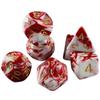 Multi-sided Digital DiceDND Game Dice 7pcs Polyhedral Double Colors Dice with Tube for RPG Board Game Party Supplies