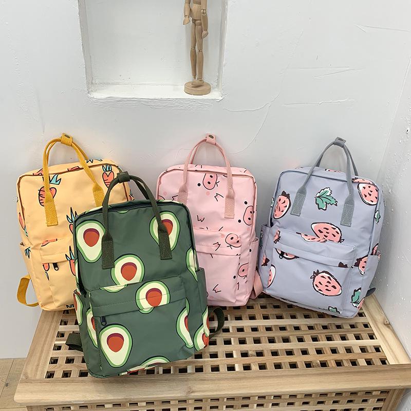 printed canvas backpack