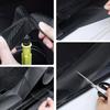 3D Carbon Fiber Car Sticker DIY Paste Protector Strip Car Door Sill Side Mirror Anti Scratch Tape Waterproof Protect Film