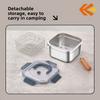 Stainless Steel Food Storage Box Deep Fryer Multi-Functional Household Gas Stove Induction Cooker Tempura French Fries Outdoor