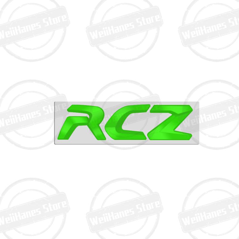 SQOB1 Metal 3D Para Peugeot RCZ Insignia Letras Tricolor Francesas Logo Pegatina de Carrocería para Maletero Trasero de Coche Emblema de Rendimiento GT LINE Accesorios