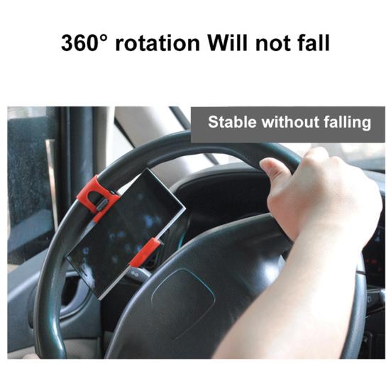 Universal Auto Car Mobile Phone Holder Steering Wheel Clip Stand Cradle for GPS