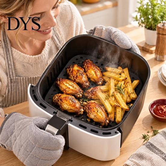 Silicone Liners for Air Fryer Reusable Liners, Non-Stick Food Grade Basket Baking Accessories Home Accessories, Heat Resistant Washable Pot