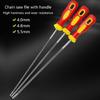 3pcs 11.22inch Long Chainsaw Sharpening Files, Saw Chain Files Sharpener Perfect for Woodworkers and Enthusiasts
