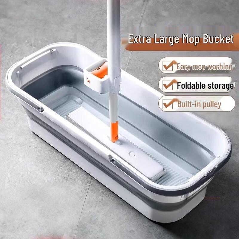 ZISIZ Foldable Rectangular Mop Bucket