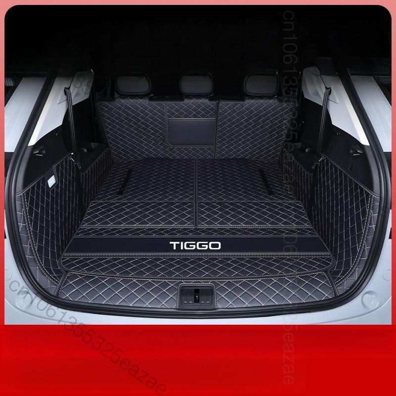 For Chery Tiggo 9 CSH PHEV 2025 2026 CAR Trunk Mat Car Leather Waterproof Floor Mat Car Styling Accessories Fully Sur