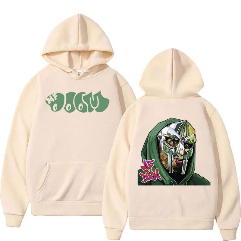 Singer Mf Doom Madlib Madvillain Metal Face Pullover Hoodie Fabric Street Fashion Hoodie Casual Running Sweatshirt