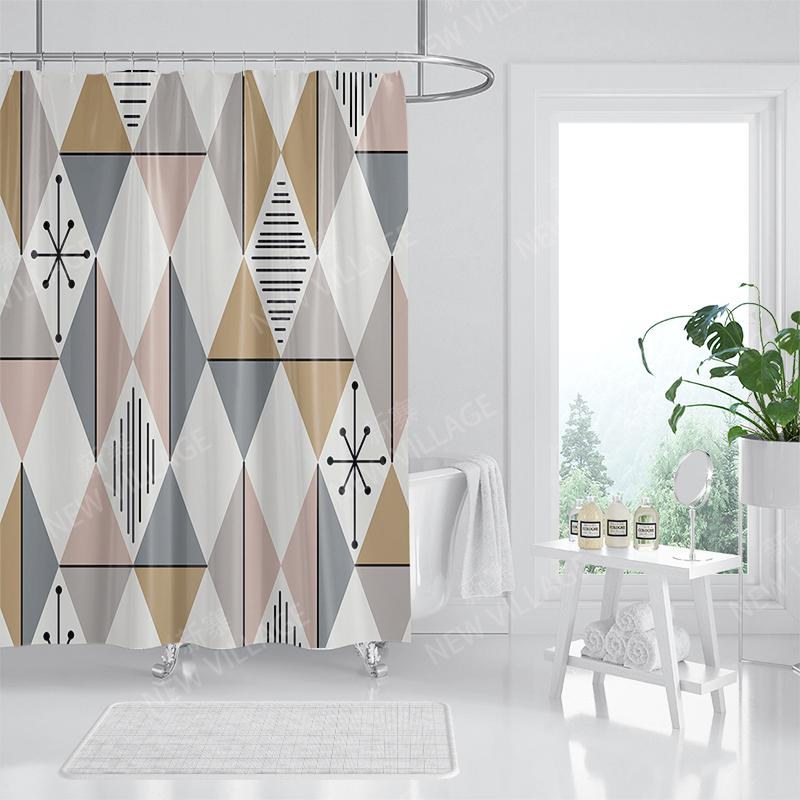 

Водонепроницаемые тканевые шторки для душа Аксессуары для шторки для ванной 180x200 Шторка для душа 240*248 скандинавский бохо декор W90XH180cm