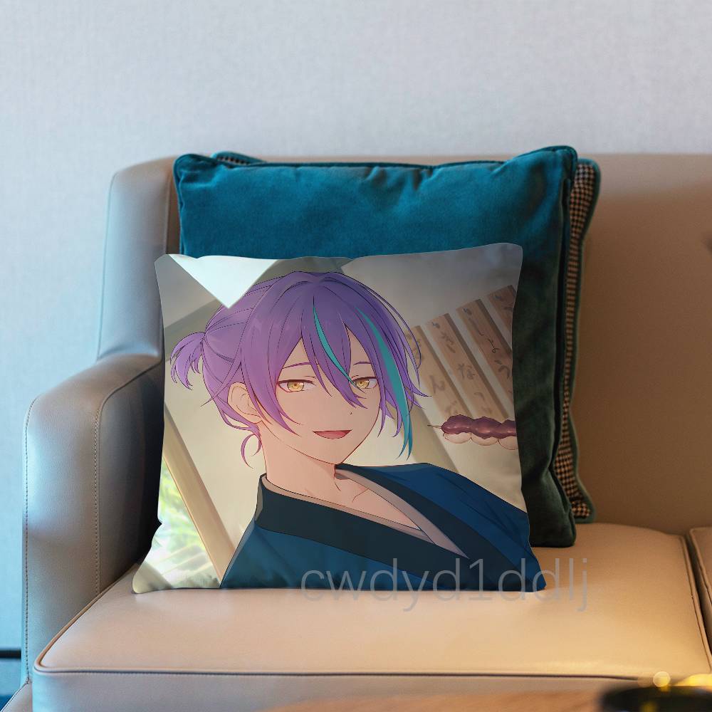 Project SEKAI Rui Kamishiro Pillow Case Short Plush Sofa Decorative Gift Home Double-sided Printing Cushio