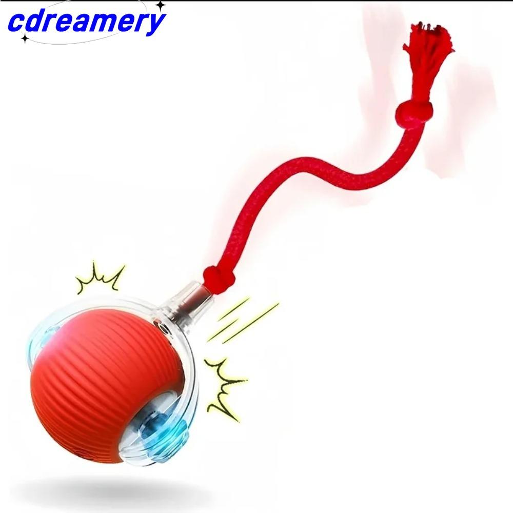 

Игрушки для собак CDY, мячи, активирующие движение, быстро катящиеся по ковру игрушки, интерактивная умная игрушка для собак, интерактивная интерактивная самодвижущаяся игрушка красный