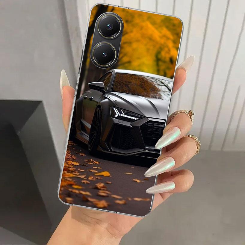 R-S 6 7 8 Sport Car Phone Case for Xiaomi Poco X5 X6 X7 Pro F7 Ultra M7 Redmi 15 15C 13 13C 12 12C 10 10A 10C 9 9A 9C 9T Shell P