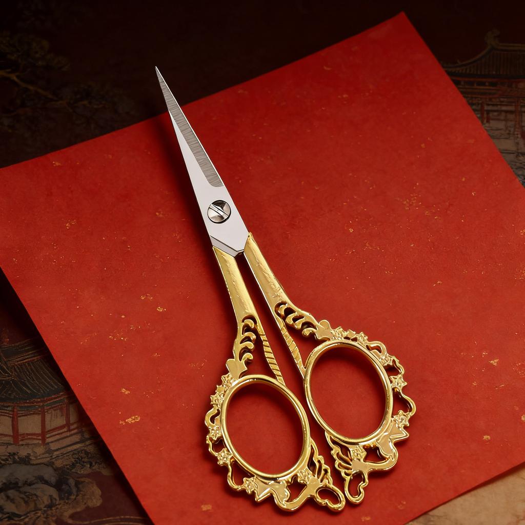 1PC, Durable Vintage Scissors Sewing Scissors Embroidery Tailor ScissorsFabric Cutter Craft Tool Sewing Supplies Sewing Tools