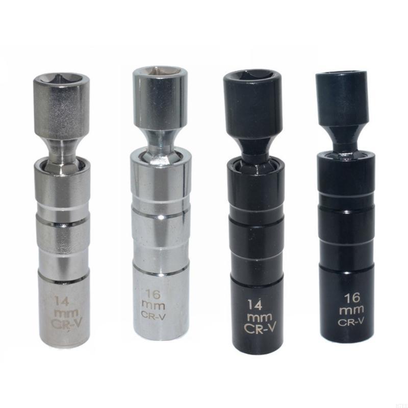 H7EE 14mm 16mm Thin Wall Swivels Socket 3/8inch Drive 12 Point Socket Removal for Motorcycle