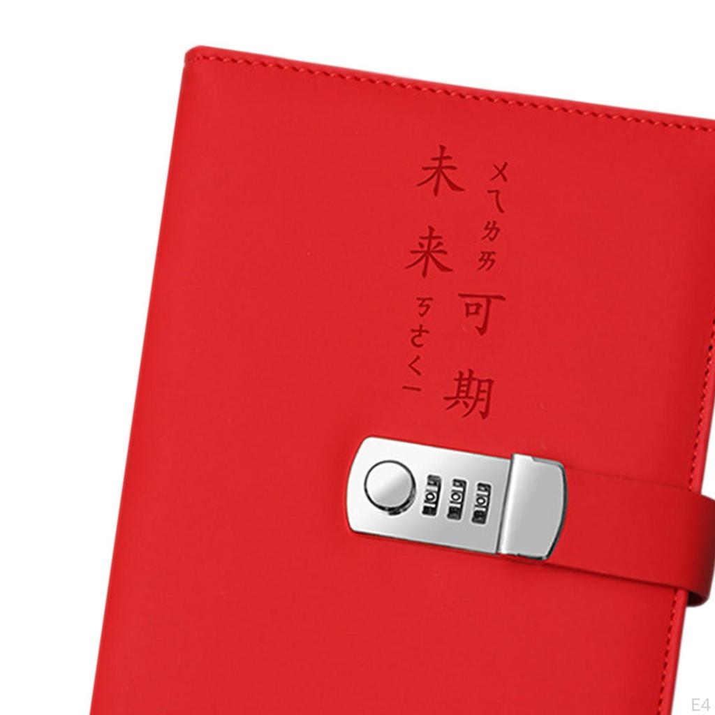 Confidential Notebook with Security Mechanism, Leather Journal Locked By Code