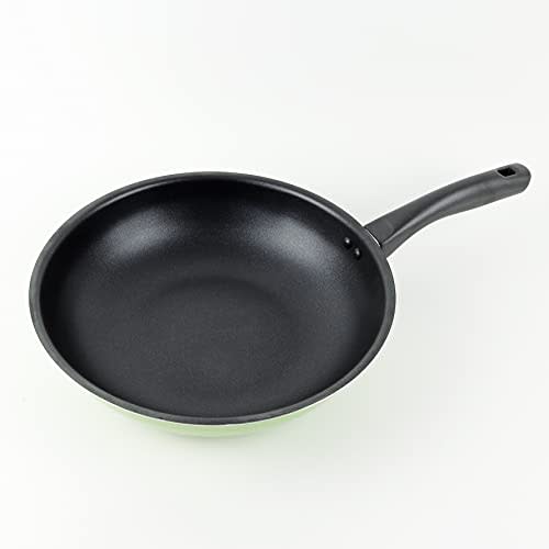 Delish HB-7872 Non-stick Frying Pan, 28cm, Green, for Gas Stoves Only