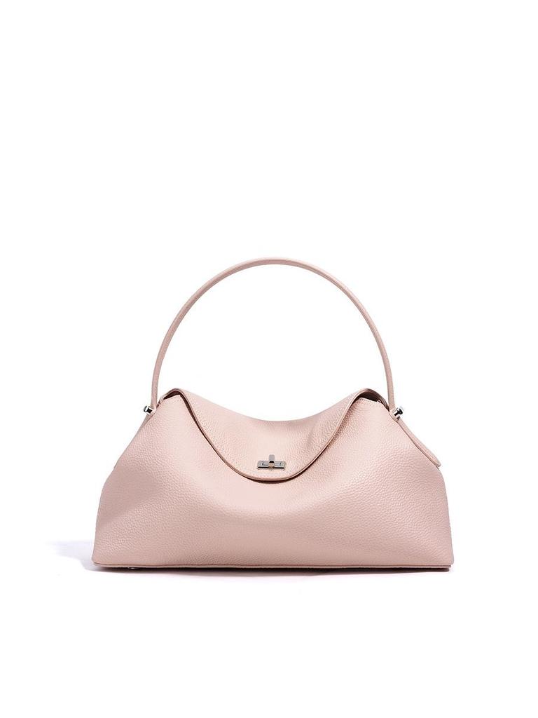 Black Versatile Women's Crossbody Bag - Large Capacity, High-End Cowhide Handbag for Office Workers