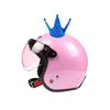 Helmet Horns Decor Innovative Motorcycle Electric Car Helmet Suction Cup Crown Decoration Corners Moto Accessories