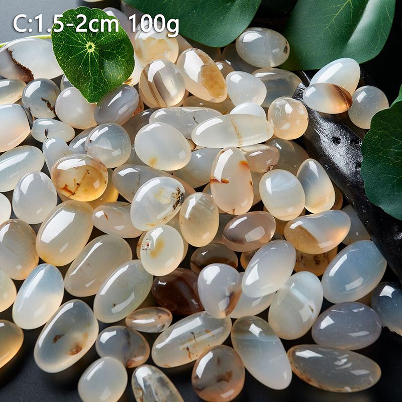 Colorful Mixed Agate Stone Tumbled Stones Pebble Fish Tank Decoration Vase Filler Landscape Home Decor