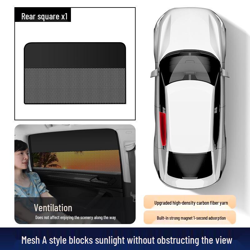Universal Magnetic Car Sunshade Curtain for Children - Rear Window Blackout