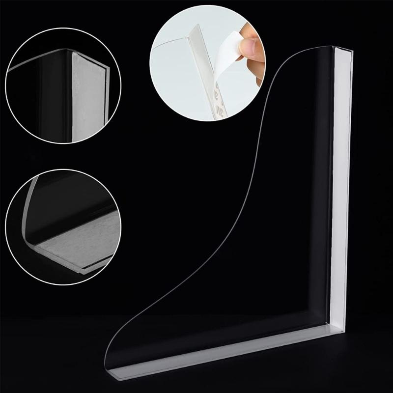 2pcs/set Bathroom Splash Cover Multipurpose Bathtub Splash Cover Supplies for School Office Dormitory Countertop