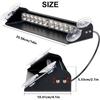 1 PC Alumium 12V-24V 24LED Car Dash Emergency Strobe Light LED Windshield Warning Strobe Light with Suction Cups Universal