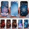Art Christmas Snowflakes Case For Samsung S10,Plus,S9,S22,S25,Ultra,S24,S21,S20,S23,FE,Lite,Soft Silicone Black