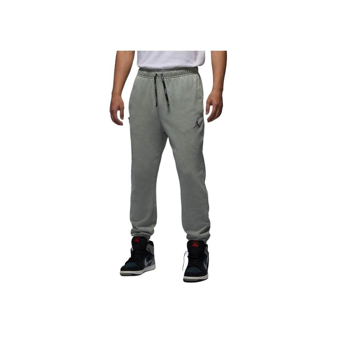 

Jordan FLC GCEL Comfortable Lace-Up Versatile Cuffed Sports Pants Men Pants Gray-Green HV8951-370 3XL