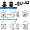 Nema23 Planetary Reducer 6.35/8/11/14mm input 14mm Output Ratio 5:1 10:1 for 60mm 200W 400W Servo Motor Reducetion Gearbox Gear