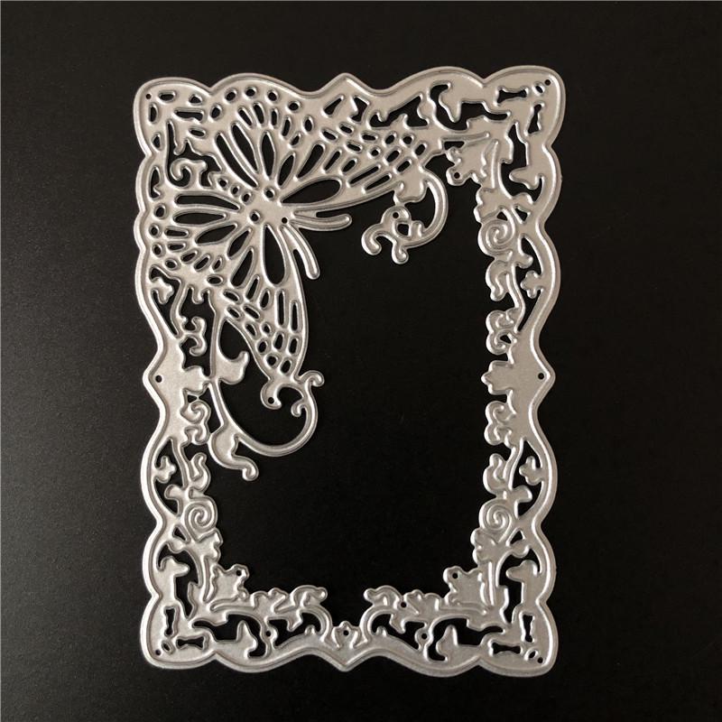 Butterfly Frame Metal Cutting Dies for DIY Scrapbooking Album Paper Cards Decorative Crafts
