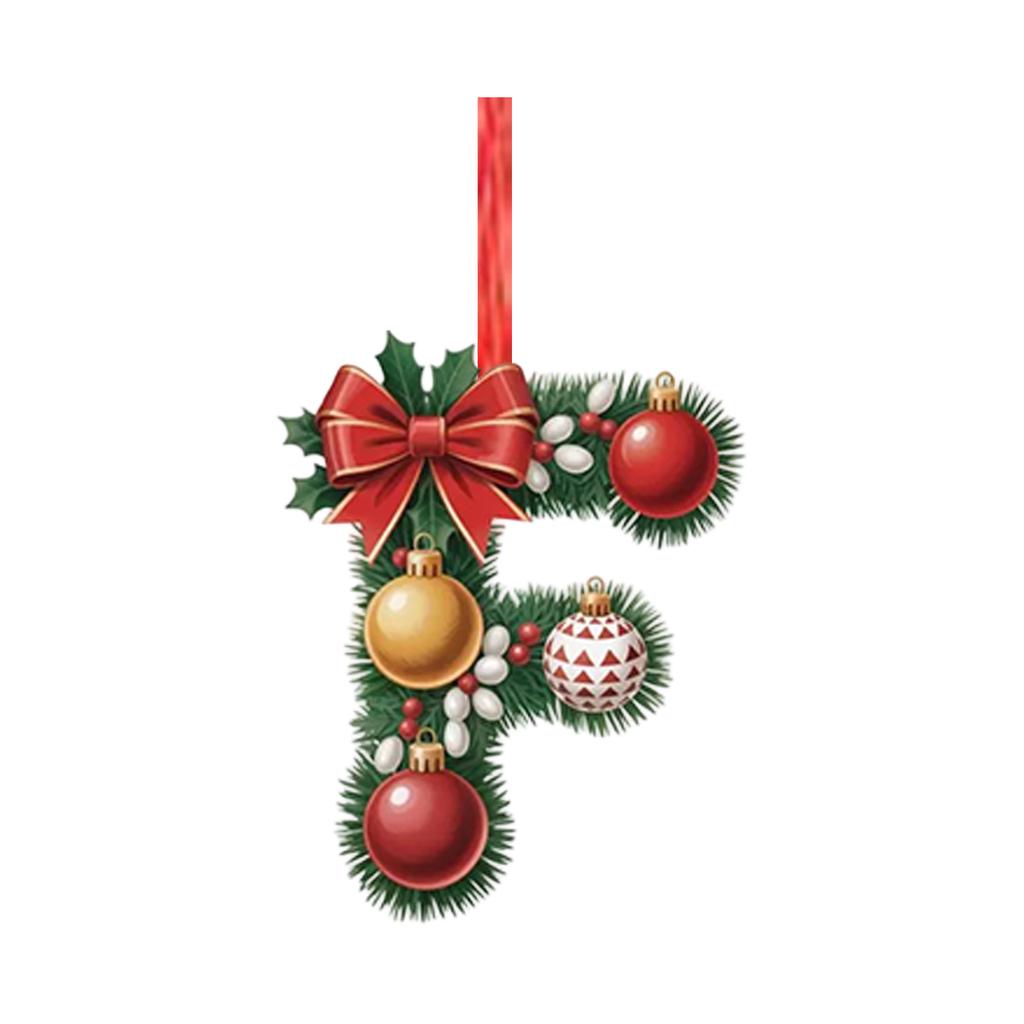 2D Christmas Decoration Pendant Christmas Tree Tag Theme Party Crafts Ornament