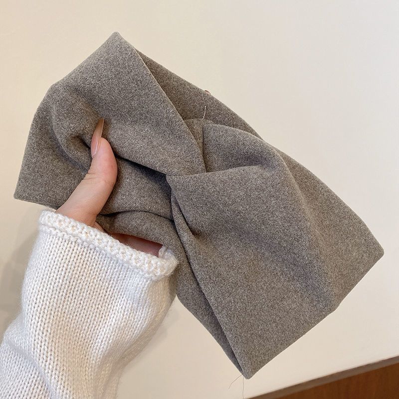 Cross Wide Headbands Winter Ear Warmer Soft Elastic Headwrap Turban for Women Solid Bandana Scarf Hair Accessories