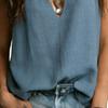 Top da Donna Scollo a V Senza Maniche Dettaglio Laccetto Tunica Bohemien con Laccio Colore Unico Tessuto Morbido Camicetta Casual