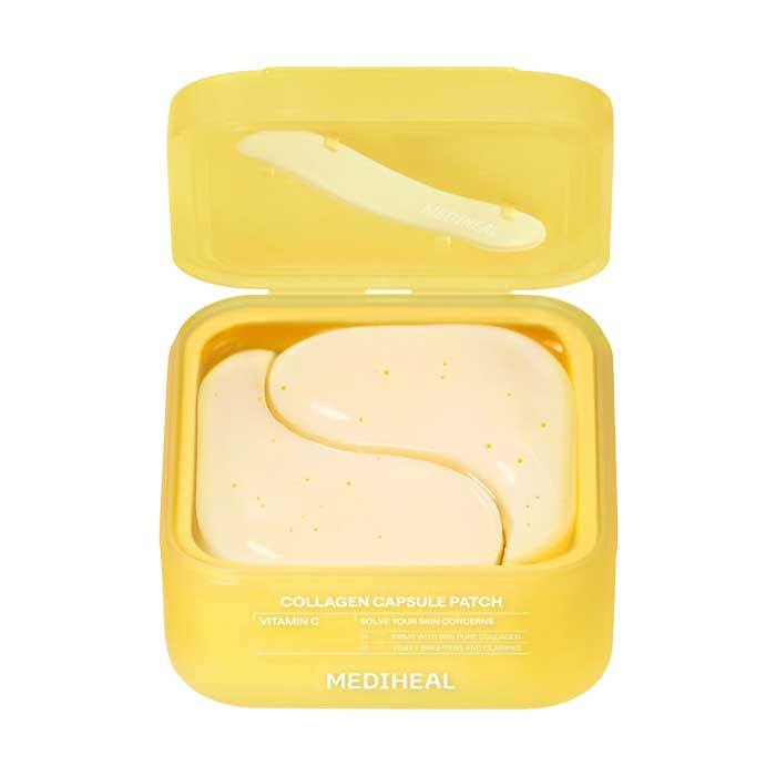 Mediheal Collagen Capsule Eye Patch PDRN Vitamin C Brightening Hydrogel Eye Patches 60 Patches