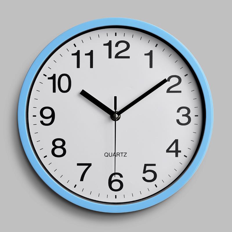 10 Inch 25CM Plastic Wall Clock Quartz Clock Bedroom Living Room Wall Clock Simple Clock