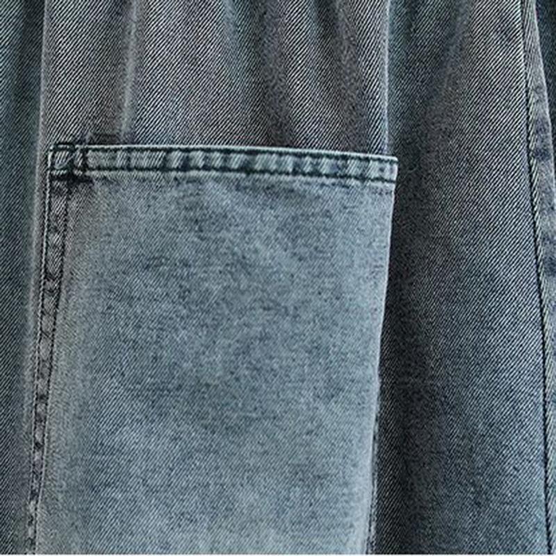 High Waist Jeans for Women Loose Straight Leg Denim Pants Female Casual and Simple Women's Wear Harem Pants