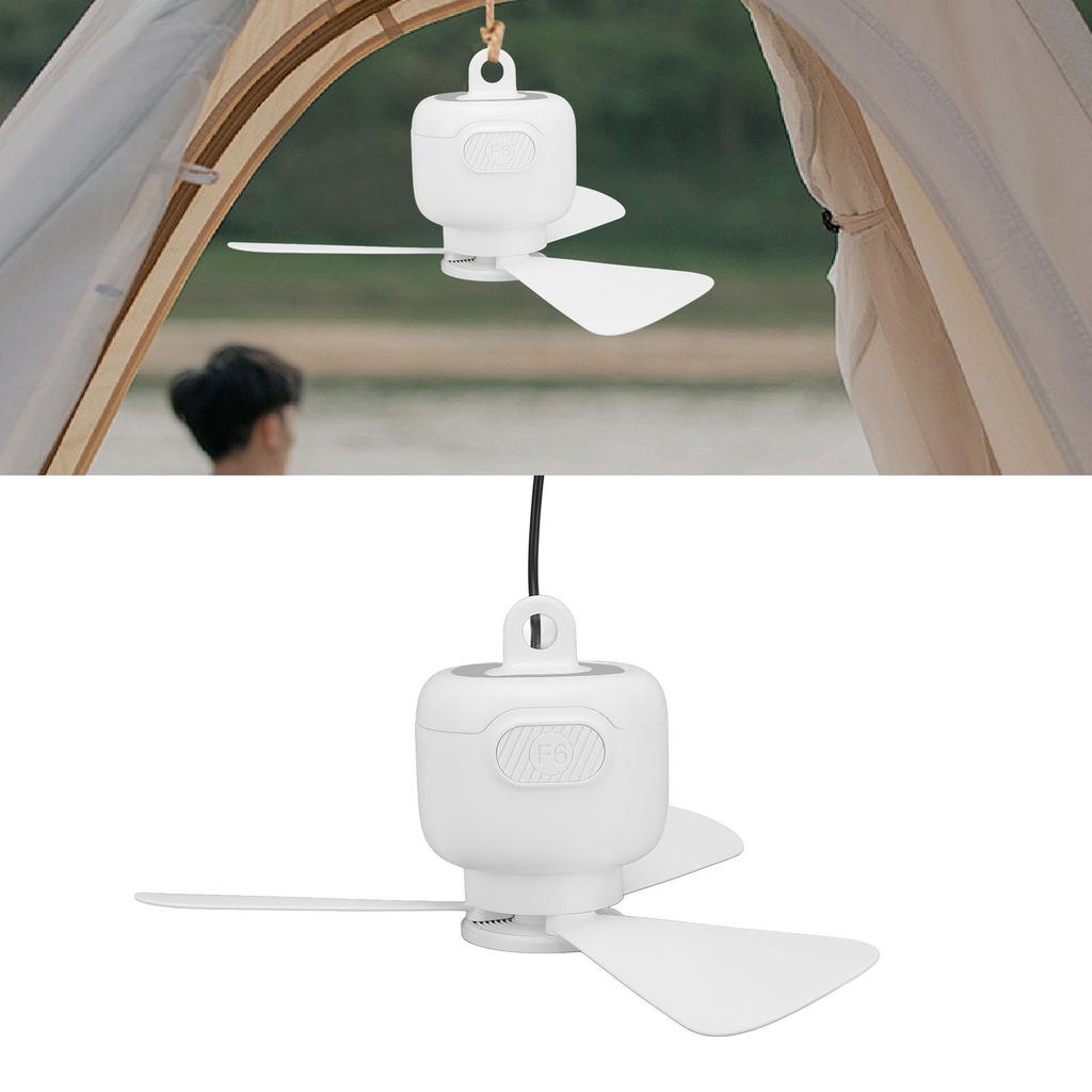 Hanging Ceiling Fan USB Silent Space Saving Portable Ceiling Fan for Dormitory Outdoor Camping
