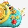 Baby Electric Simulate Driving Car Copilot Steering Wheel Early Educational Stroller Driving Musical Toys for 0-36months Toddler