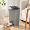 Double Open Lid Wastebasket Pedal Trash Can, with Dual-mode Lid, Easy Access Garbage Modern Bathroom Waste Can Odor-proof Slim Solid Color Basket, for